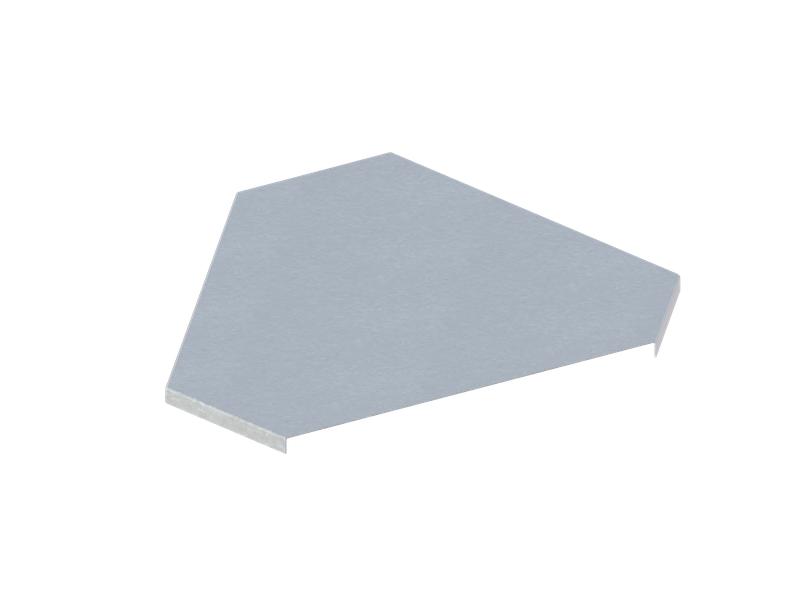 Крышка для угла горизонтального 90град. осн.400 сталь 0.7мм ЛМсК-90Г цУТ2.5 оцинк. СОЭМИ Н0122410116