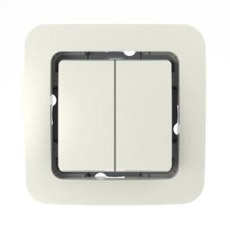 Выключатель 2-кл. СП Lillium 10А IP20 без вставки бел. Makel 71003