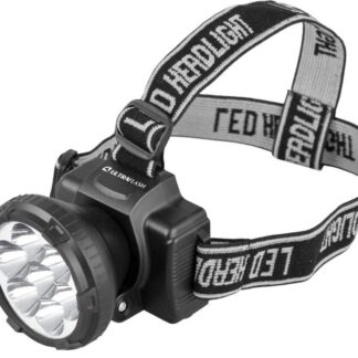 Фонарь аккумуляторный налобный LED5362 7LED 2 режима 220В пластик. черн. (бокс) Ultraflash 11256