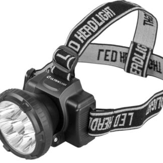 Фонарь аккумуляторный налобный LED5363 9LED 2 режима 220В пластик. черн. (бокс) Ultraflash 11257