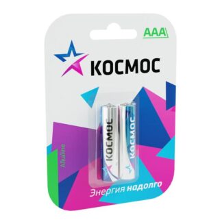 Элемент питания алкалиновый AAA/LR03 BP-2 (блист.2шт) КОСМОС KOCLR032BL