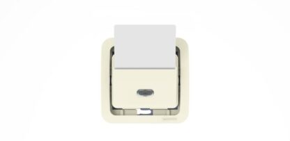 Выключатель СП Mimoza 10А IP20 без вставки крем. Makel 32183