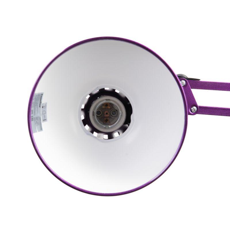 Светильник настольный KD-312 С12 230В 60Вт E27 струбцина фиолет. Camelion 12341