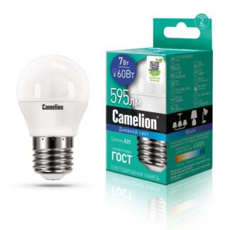 Лампа светодиодная LED7-G45/865/E27 7Вт 220В Camelion 12647