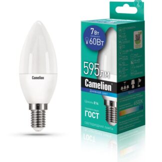 Лампа светодиодная LED7-C35/865/E14 7Вт 220В Camelion 12648