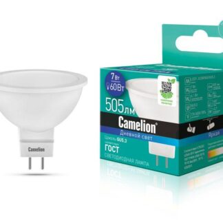 Лампа светодиодная LED7-JCDR/865/GU5.3 7Вт 220В Camelion 12650