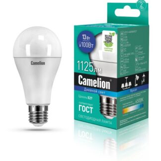 Лампа светодиодная LED13-A60/865/E27 13Вт грушевидная 220В Camelion 12652