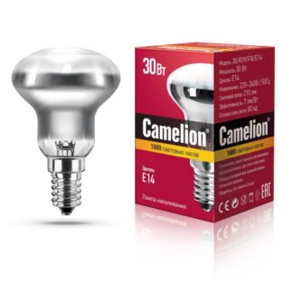 Лампа накаливания 30Вт E14 220В зеркальная Camelion 12657