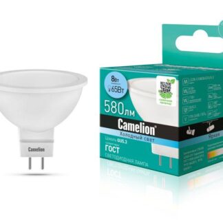 Лампа светодиодная LED8-S108/845/GU5.3 8Вт 220В Camelion 12872