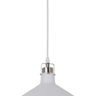 Светильник PL-425L С71 подвес. Amsterdam 1хE27 60Вт 230В бел.+хром Camelion 13031