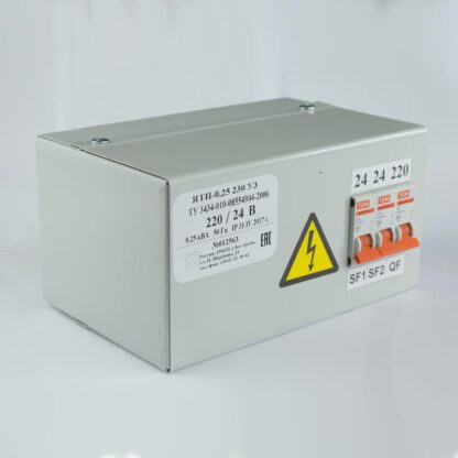 Ящик с понижающим трансформатором ЯТП 0.25 220/36В (3 авт. выкл.) Кострома ОС0000002367