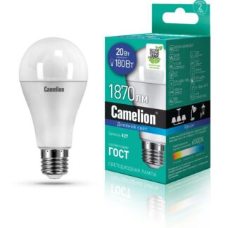 Лампа светодиодная LED20-A65/865/E27 20Вт 220В Camelion 13166