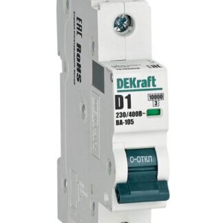 Выключатель автоматический модульный 1п D 1А 10кА ВА-105 DEKraft 13196DEK