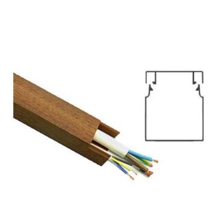 Кабель-канал 16х16 L2000 пластик темн. орех 3D T-Plast 50.01.003.0003
