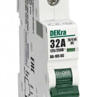 Выключатель автоматический модульный 1п C 32А 10кА ВА-105 DC DEKraft 13382DEK