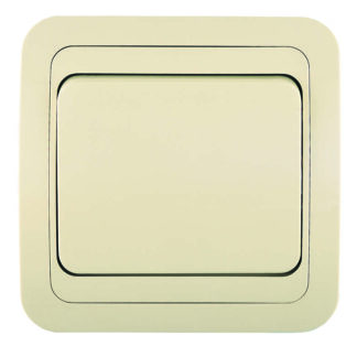 Переключатель проходной 1-кл. СП Mimoza 10А IP20 крем./крем. Makel 25005