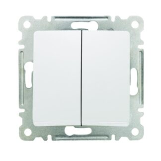 Выключатель 2-кл. СП Lillium IP20 механизм бел. Makel 30001003