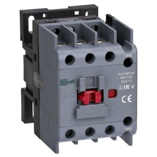 Контактор КМ-102 3п 32А кат. 400В AC 1НО AC-3 AC-4 DEKraft 22021DEK