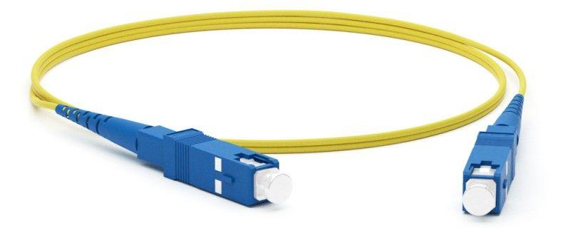 Патч-корд FC-S2-9-SC/UR-SC/UR-H-1M-LSZH-YL волок.-отп. (шнур) SM 9/125 (OS2) SC/UPC-SC/UPC 2мм simplex LSZH 1м Hyperline 239956
