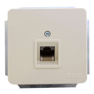 Розетка компьютерная 1-м Extra RJ45 механизм беж. GUSI С1К1-003