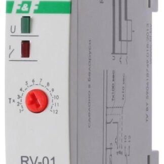 Реле времени RV-01 230В 16А задержка включ. 1..1200с 1перекл. IP20 монтаж на DIN-рейке F&F EA02.001.007