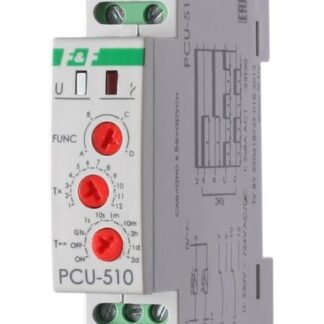 Реле времени PCU-510 2х8А 230В 2 перекл. IP20 многофункц. монтаж на DIN-рейке F&F EA02.001.009
