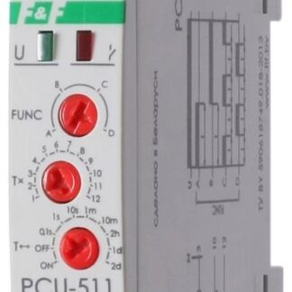 Реле времени PCU-511 8А 230В 1 перекл. IP20 многофункц. монтаж на DIN-рейке F&F EA02.001.010