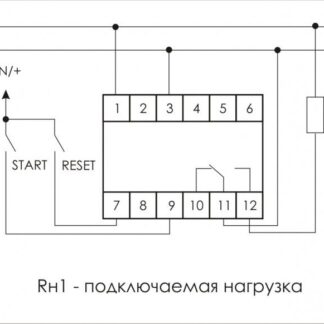Реле времени PCS-516 8А 230В 1 перекл. IP20 многофункц. вход: START/RESET монтаж на DIN-рейке (аналог РВО-1М) F&F EA02.001.013