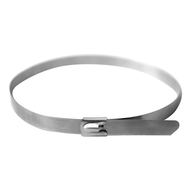 Хомут кабельный 13х500 нерж. сталь AISI 304 серебр. (уп.20шт) DKC 27422