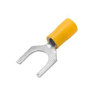 Наконечник вилочный изолированный 2.5-6кв.мм А=10.5мм желт. (уп.50шт) DKC 2C110P