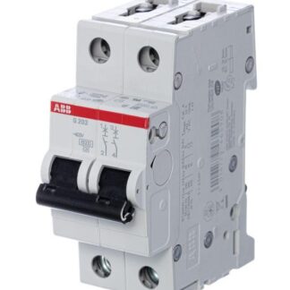 Выключатель автоматический модульный 2п C 10А 6кА S202 C10 ABB 2CDS252001R0104