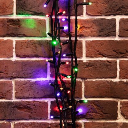 Гирлянда светодиодная управляемая"Нить" 20м 240LED мультиколор 20Вт 220-240В IP67 8 режимов провод каучук ч...