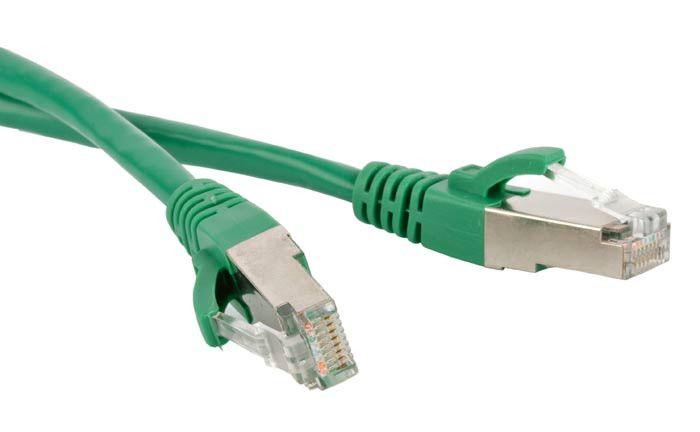 Патч-корд PC-LPM-STP-RJ45-RJ45-C5e-5M-LSZH-GN FTP экран. кат 5e 5м зел. Hyperline 30994