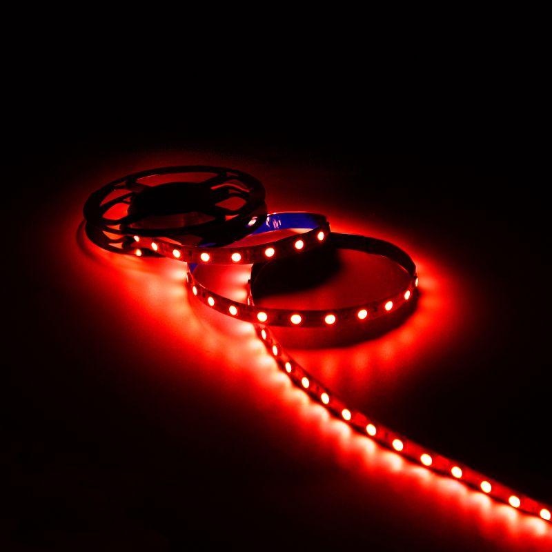 Лента светодиодная Black 2835/60-SMD 4.8Вт/м красн. IP20 210лм/м 12В (блист.5м) GAUSS 312000705