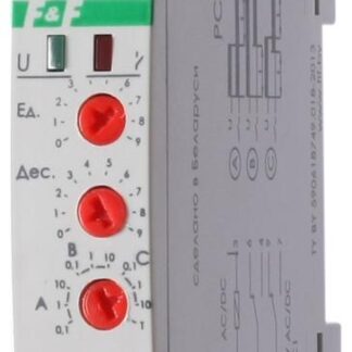 Реле времени PCU-501 2х8А 24-264В AC/DC 2п IP20 многофункц. выдержка времен. после отключ. питания монтаж на DIN-рейке F&F EA02.001.021