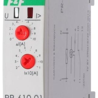 Реле тока РR-610-01 (исп.1 (20-110А); монтаж на DIN-рейке 35мм 230В 10А 1P IP20) F&F EA03.004.001