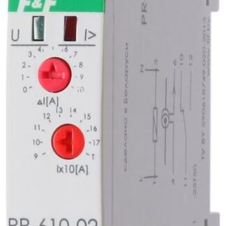 Реле тока РR-610-02 (исп.2 (100-190А); монтаж на DIN-рейке 35мм 230В 10А 1P IP20) F&F EA03.004.002