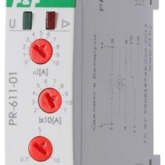Реле тока РR-611-01 (исп.1 (20-110А); с задержкой отключения; монтаж на DIN-рейке 35мм 230В 10А IP20) F&F EA03.004.003