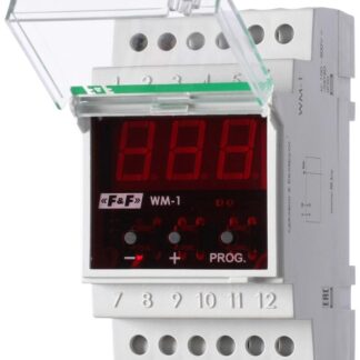 Указатель мощности WM-1 (однофазный; цифровая индикация; монтаж на DIN-рейке 35мм; 230В 16А 1P IP20) F&F EA04.011.001