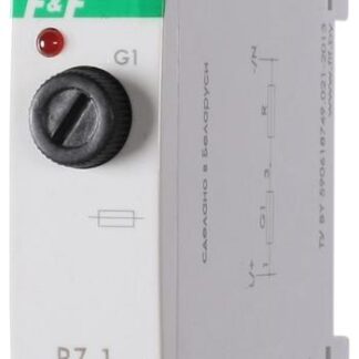 Блок защиты BZ-1 1мод. AC 230В 0.5-6.3A IP20 предохранитель для монтажа на DIN-рейке индикатор срабатывания F&F EA09.001.001