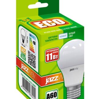 Лампа светодиодная PLED-ECO 11Вт A60 грушевидная 4000К нейтр. бел. E27 840лм 220В JazzWay 1033215