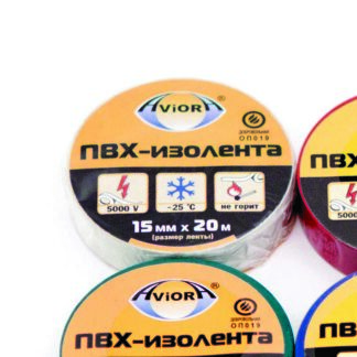 Изолента ПВХ 15мм (рул.20м) бел. AVIORA 305-003