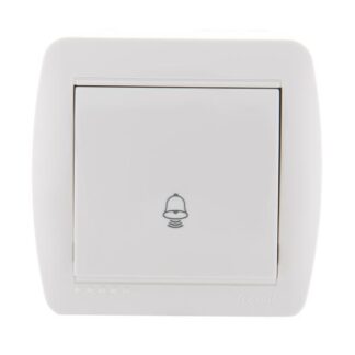 Кнопка звонка Demet бел. LEZARD 711-0200-103
