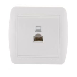 Розетка компьютерная ОП Demet RJ45 бел. LEZARD 711-0200-139
