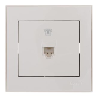 Розетка телефонная СП Rain RJ11 бел. LEZARD 703-0202-137