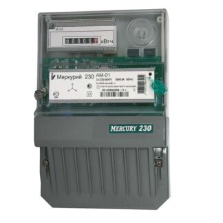 Счетчик Меркурий 230 AM-01 3ф 5-60А класс точн. 1.0 1 тариф. импульс. вых. на панель мех. ОУ Инкотекс 00000032428