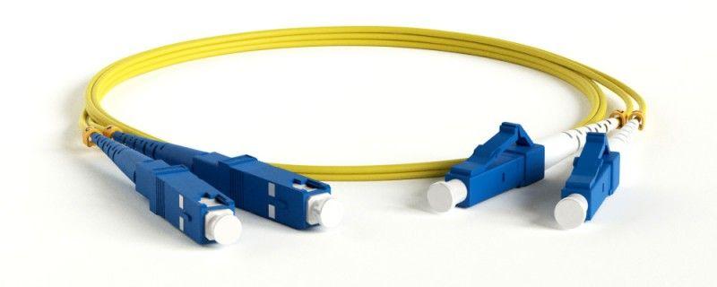 Патч-корд FC-D2-9-LC/UR-SC/UR-H-10M-LSZH-YL (FC-9-LC-SC-UPC-10M) волоконно-оптический (шнур) SM 9/125 (OS2) LC/UPC-SC/UPC duplex LSZH 10м Hyperline 37189