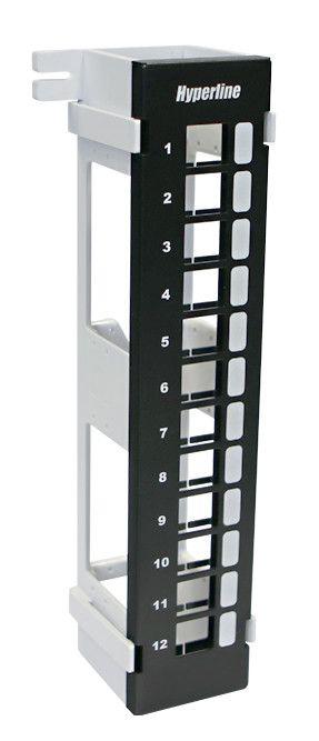 Патч-панель PPWBL-12 модульн. на 12 портов настен. для модулей Keystone Jack с подставкой Hyperline 37788