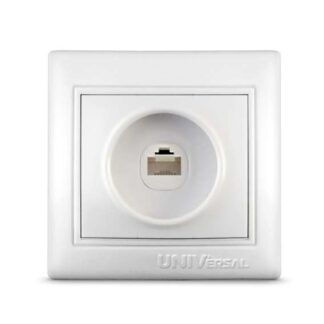Розетка компьютерная СП Севиль 16А IP29 бел. UNIVersal С0051