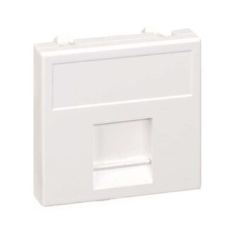 Адаптер на 1 RJ45 коннектор CJ545U(FM); CJ546U(FM) защ. шторки 45х45мм алюм. Simon Connect K76-8